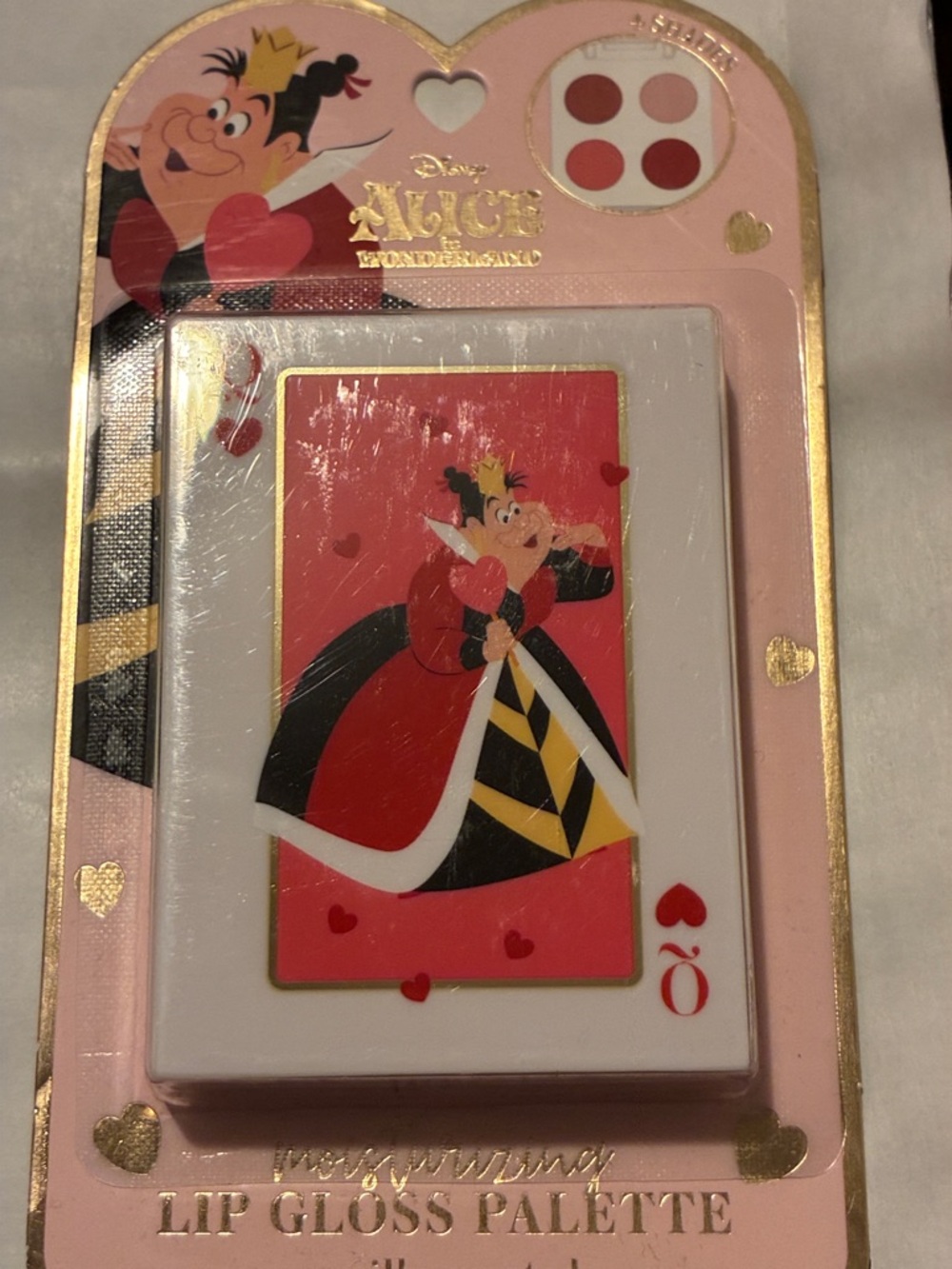 Disney Alice in Wonderland Lip Gloss Palette - Pink, Gold